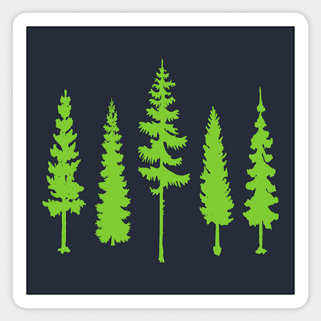 Trees silhouette Sticker by PallKris